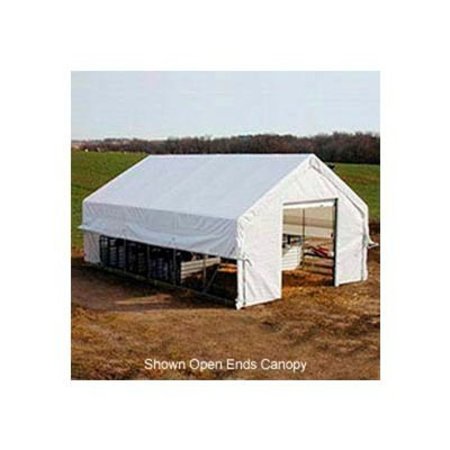 CLEARSPAN Moo-Tel Calf Nursery w/ Doors 26'W x 40'L White PB02740R3W